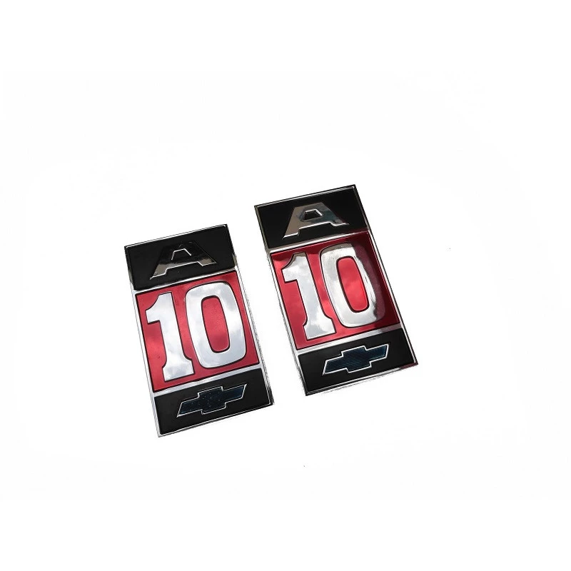 Emblema  A-10 Álcool Chevrolet Original Novo Par
