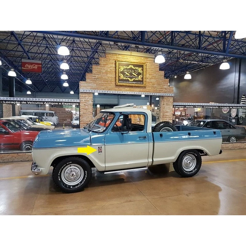 Emblema  A-10 Álcool Original Pick Up Chevrolet Novo Com Caixa Par