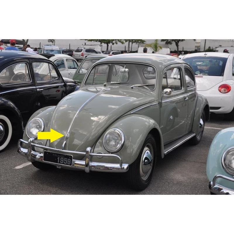 Emblema Brasão Paulistarum Capô Fusca 1959 a 1966 Grande