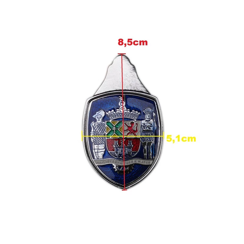 Emblema Brasão Paulistarum Capô Fusca 1959 a 1966 Grande