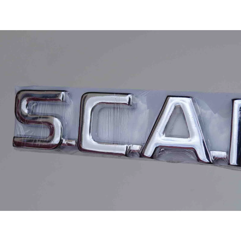 Emblema Caminhão Scania Lateral Cromado Antigo Reprodução - Unitário Emblema Caminhão Scania Lateral Cromado Antigo Reprodução - Unitário