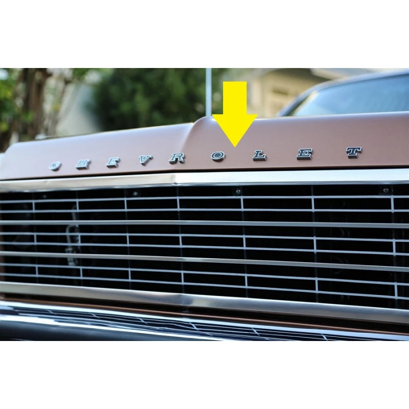 Emblema Letras Chevrolet Opala e Caravan 1975 a 1978 - Jogo