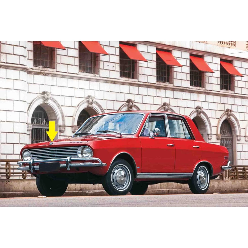 Emblema Cavalinho Bico Capô Ford Corcel I Belina 1969 e 1970