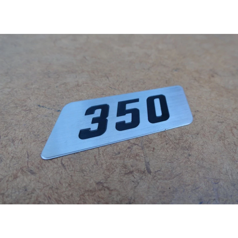 Emblema 350 do Logo Lateral Direito do Capô F-350 1972 à 1979