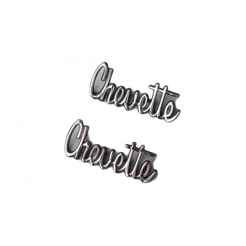 Emblema Chevette até 79 Capô e Traseira Original GM Restaurado Par