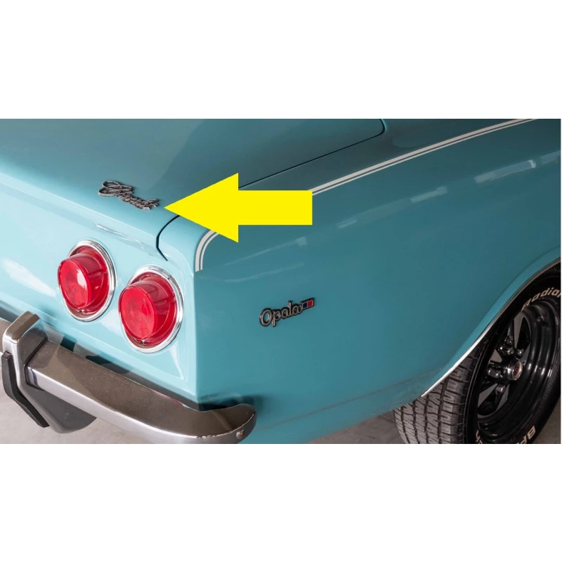 Emblema Chevrolet do Capo ou Tampa Traseira Opala e Caravan 1975 a 1979 Cromado Plástico Unitário