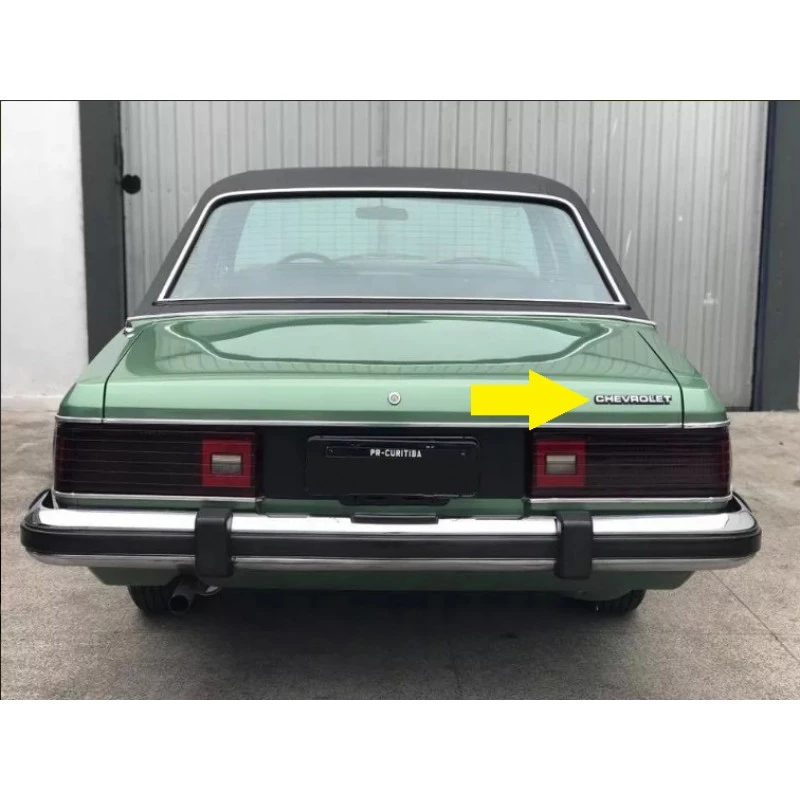 Emblema Chevrolet Grade Dianteira e Tampa Traseira Opala e Caravan 1980 a 1982 - Unitário