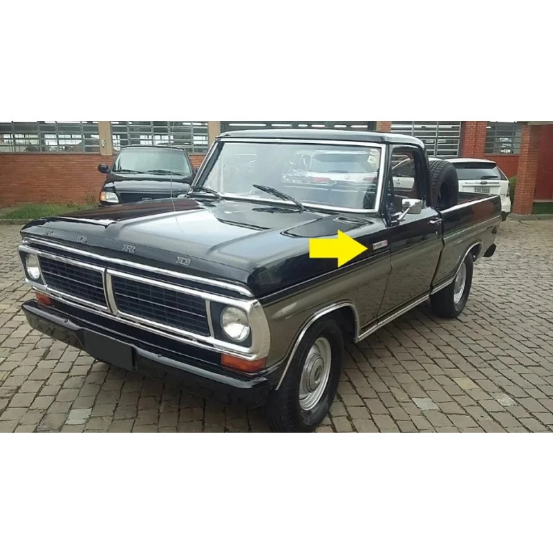 Emblema Lateral Ford F-1000 Diesel 1980 a 1982 Novo - Par