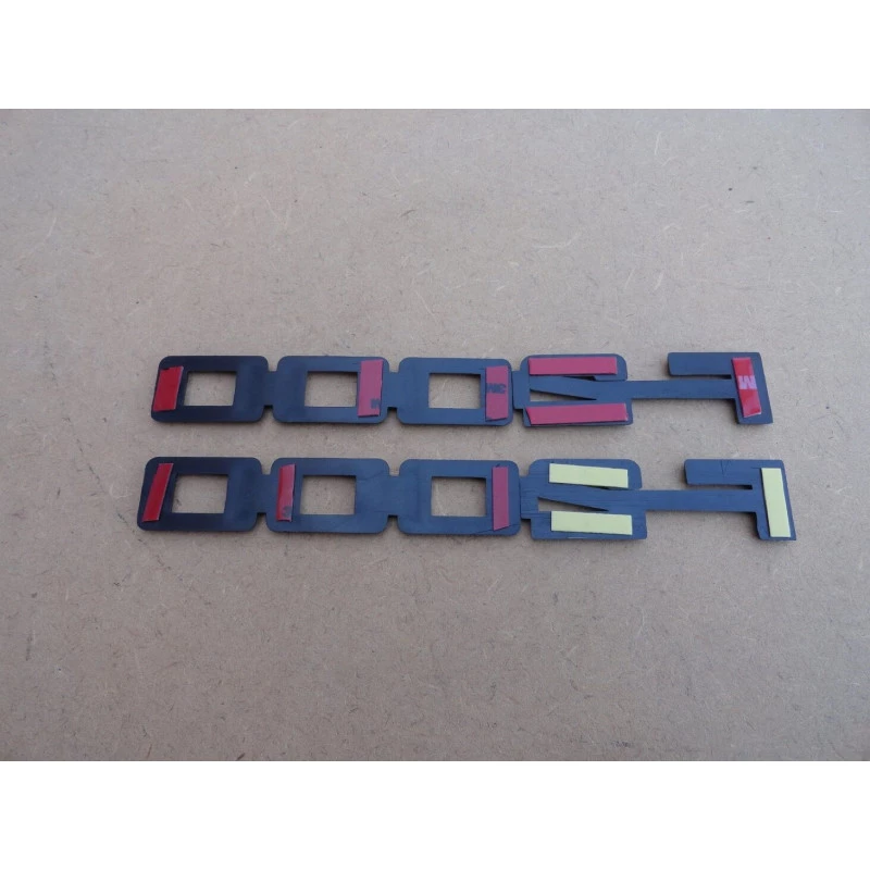 Emblema Lateral Ford F-2000 Cinza - Par