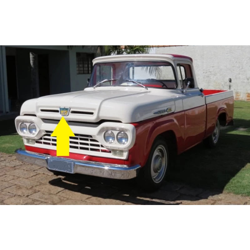 Emblema Bico Capô F-100 F-350 F-600 62 à 64 Nacional Original Usado 