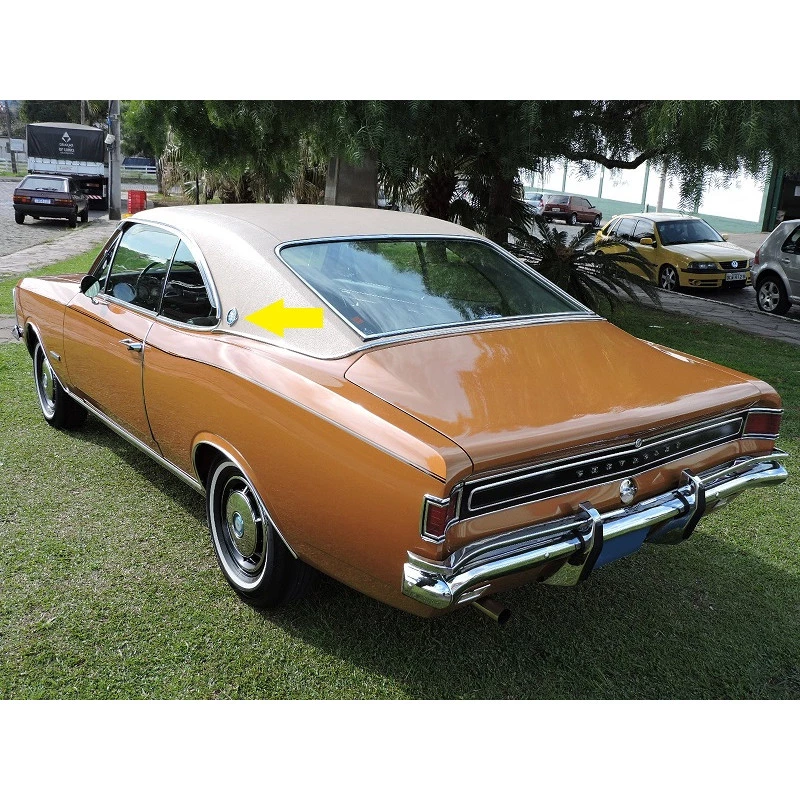 Emblema Flor De Lis Chevrolet Opala Gran Luxo 1970 a 1974 Novo