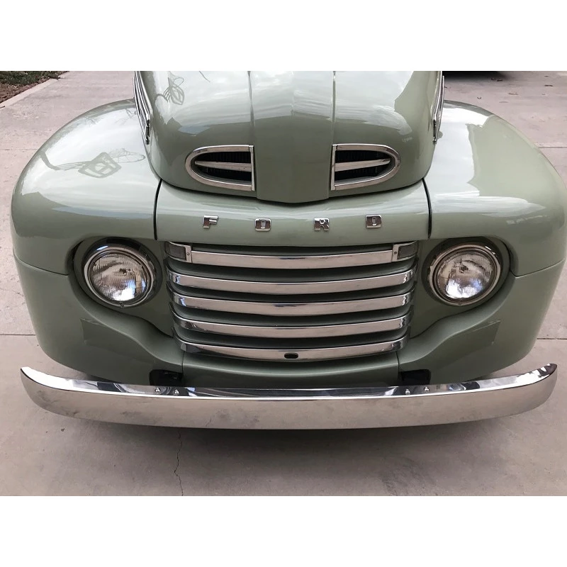Emblema Dianteiro Letras Ford F-1 F-5 F-8 1948 a 1950 Cromado - Jogo