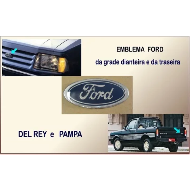 Emblema Ford Oval Pequeno