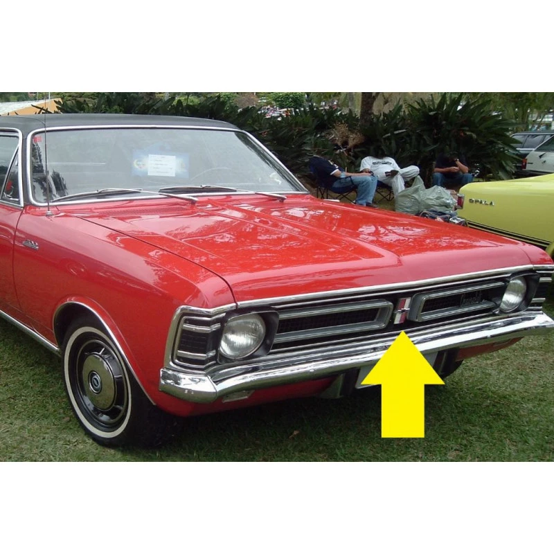 Emblema Grade Opala Gran Luxo 1971 à 1972 Original Usado