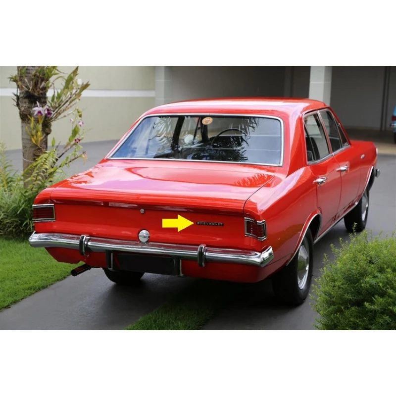 Emblema Chevrolet Grade Dianteira e Tampa Traseira Opala 1969 a 1974 - Unitário