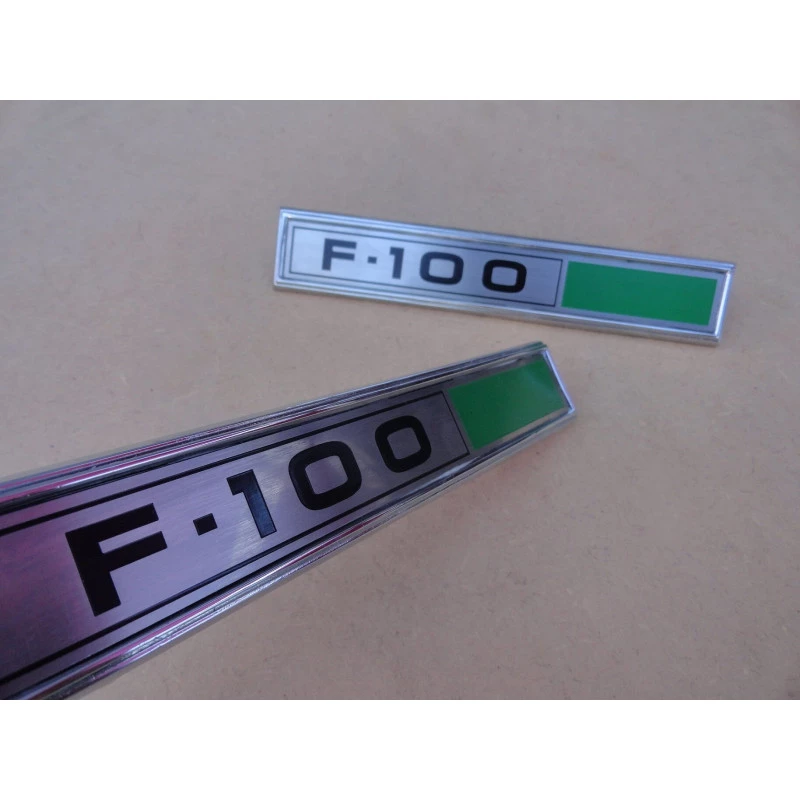 Emblema Lateral F-100 1980 a 1982 Reprodução Nova - Par