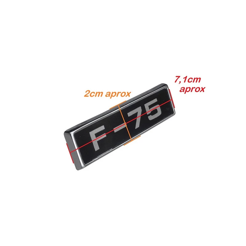 Emblema F-75 Paralama - Unitário
