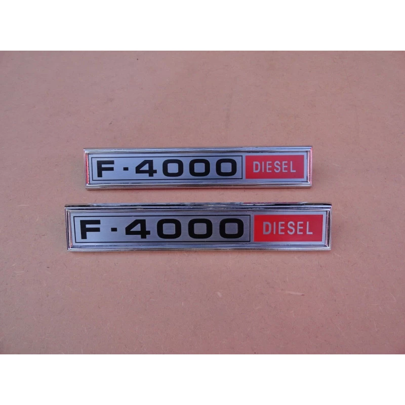 Emblema Lateral F-4000 Diesel 1980 a 1982 Reprodução - Par