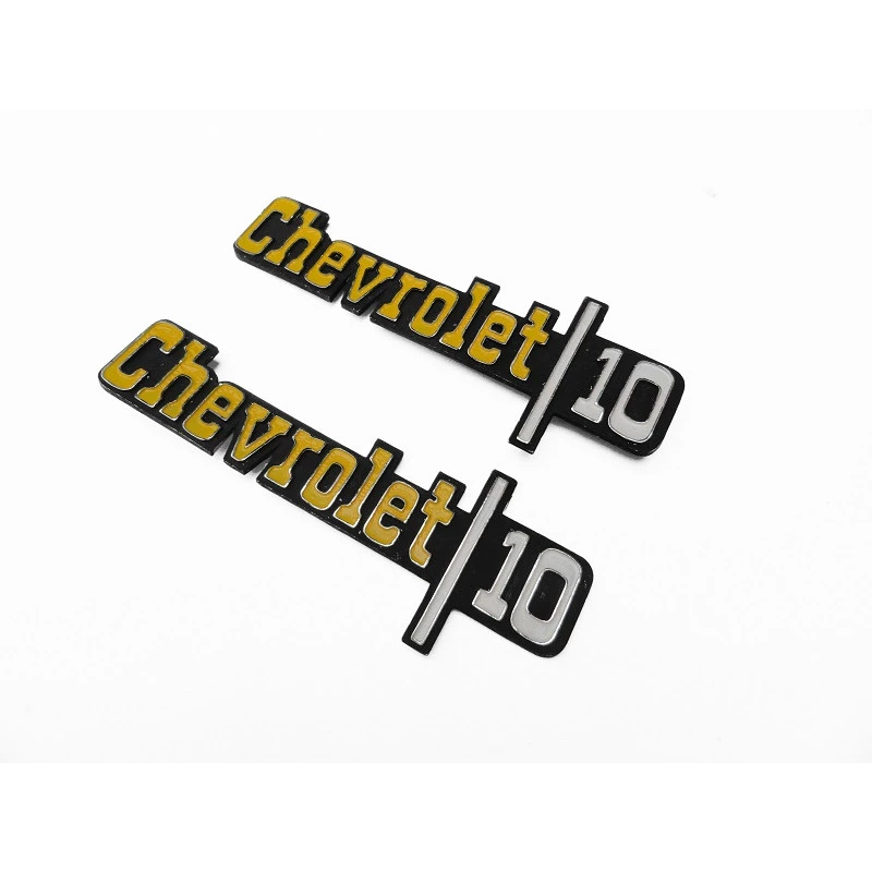 Emblema Lateral Paralama Chevrolet 10 Americano Usado Par