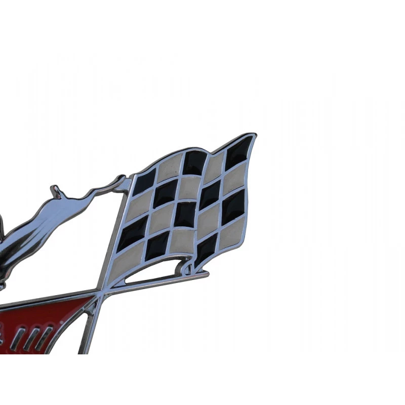 Emblema Bandeiras Lateral Traseira Impala 1961 Reprodução - Par