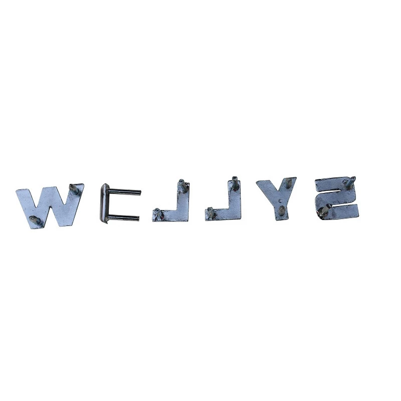 Emblema Letras Willys Traseiro Interlagos Cromado Novo Jogo
