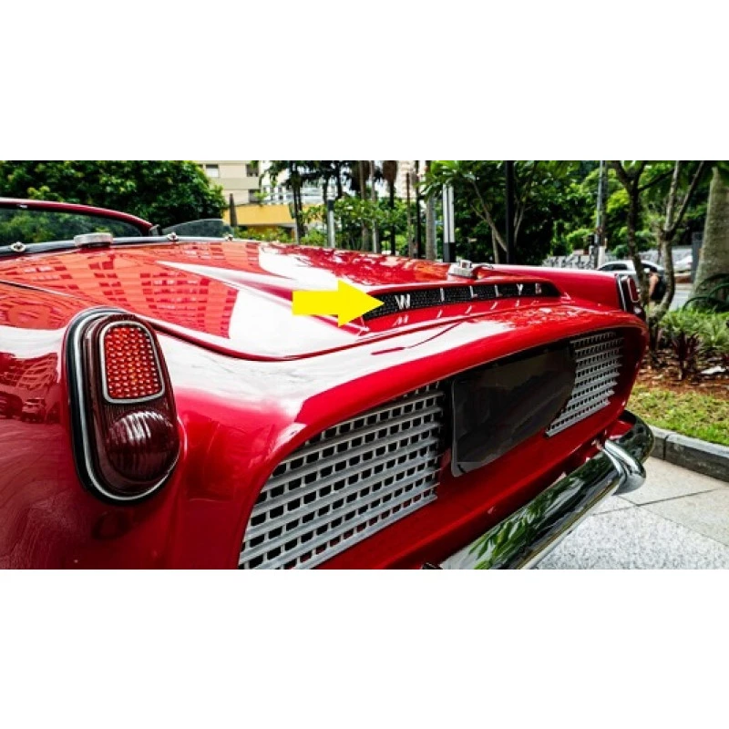 Emblema Letras Willys Traseiro Interlagos Cromado Novo Jogo