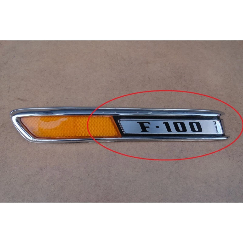 Emblema F-100 do Logo Lateral Esquerdo do Capô F-100 1972 à 1979 Novo