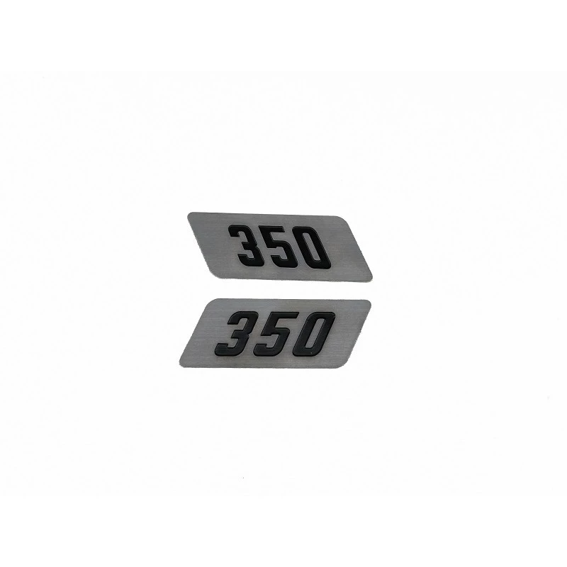 Emblema 350 Emblema Logo Chapa Lateral Capô F-350 1972 a 1979 Par