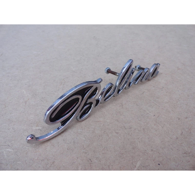 Emblema Manuscrito Belina I 1970 a 1977 Lateral Traseira