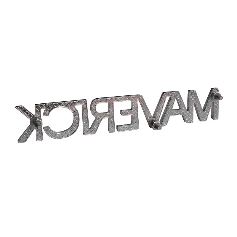Emblema Lateral Ford Maverick Metal Cromado Parafuso Novo