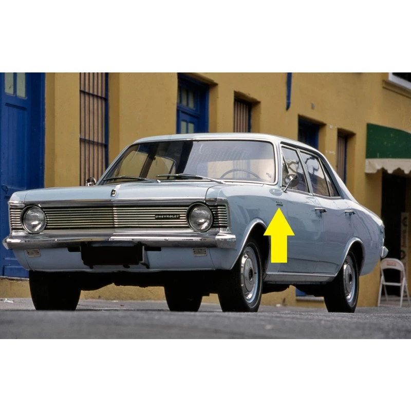 Emblema Lateral 3800 Chevrolet Opala 1969 a 1971 Novo Parafuso