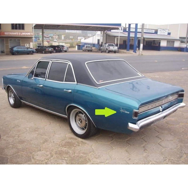 Emblema Opala de Luxo 1969 a 1972 Lateral Traseira Cromado Novo