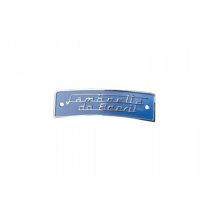Emblema Lambretta Do Brasil Atrás do Banco em Metal Novo - Unitário