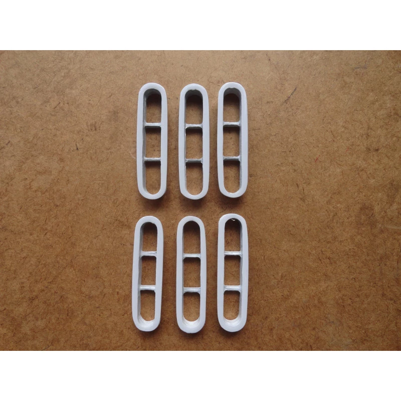Difusor de Ar Interno Branco Entrada Saida Acabamento Fusca Brasilia Variant TL – Jogo