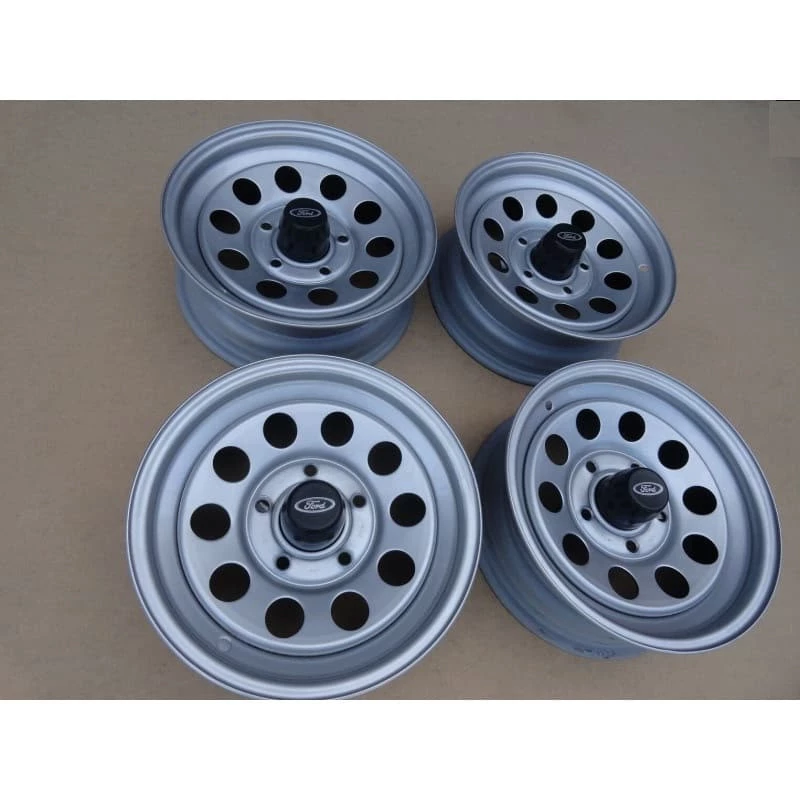 Roda Ferro F-1000 1986 a 1992 Original Restaurada Com Calota - Jogo