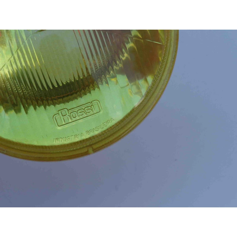 Farol Rossi H1 Iodo Amarelo Pequeno 140mm c/ Detalhe Usado - Par