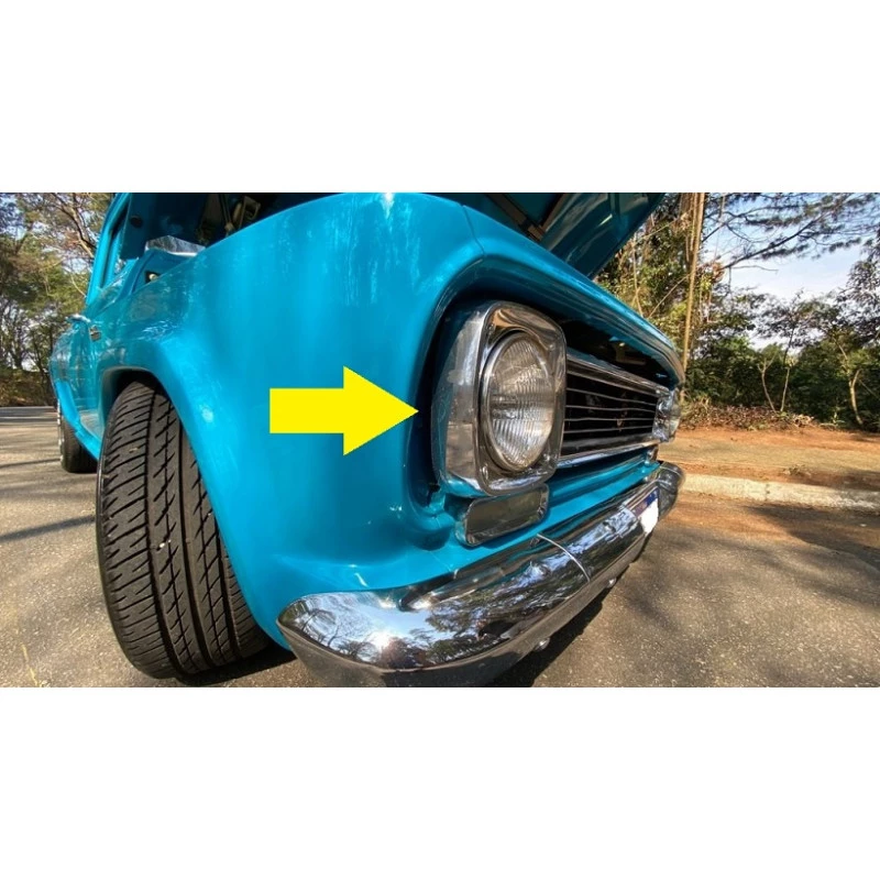 Alojamento Suporte do Bojo do Farol C-10 D-10 Veraneio 1979 em diante Original GM