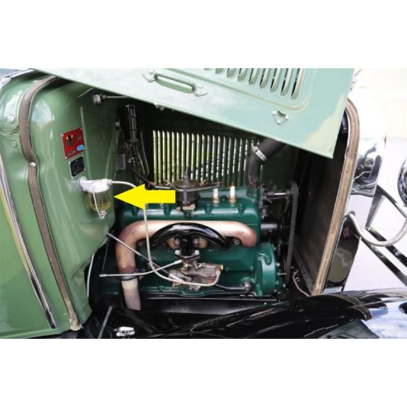 Filtro de Gasolina Sedimentador Cinza Ford Model A 1928 a 1931 Novo