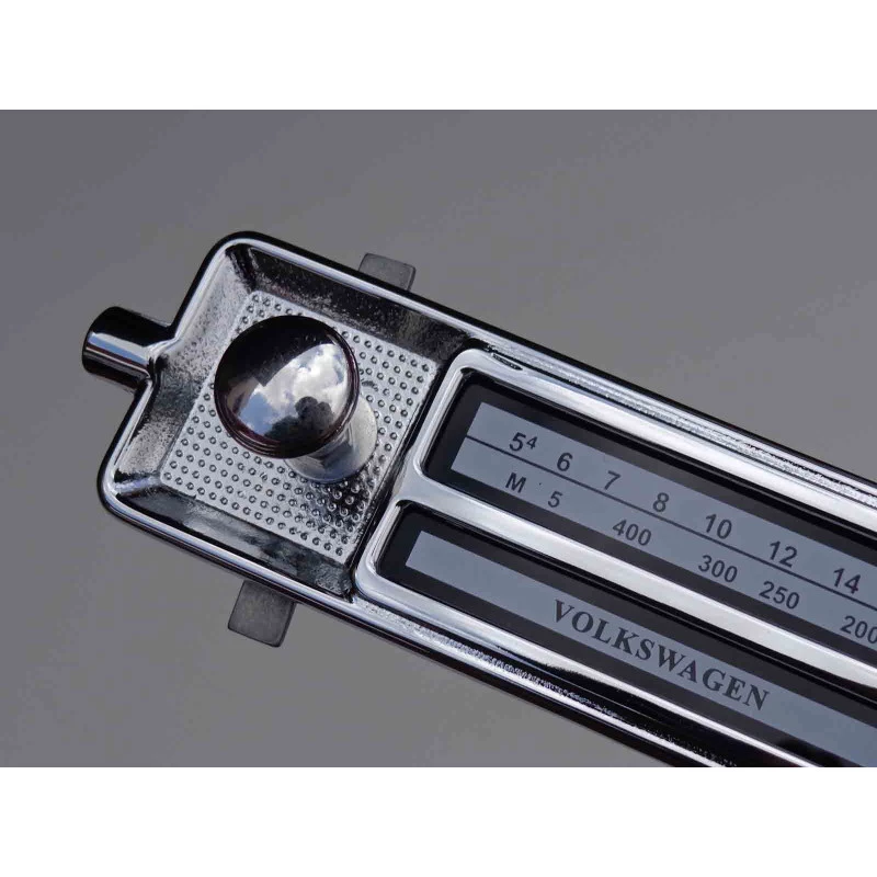 Frente Falsa Tampa Rádio Vw Fusca até 1970 Botão Cromado