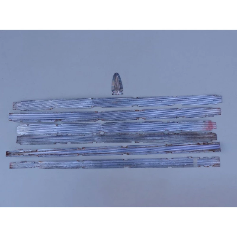 Friso Acabamento Lateral Chevrolet Bel Air 1958 4 Portas Original Usado Incompleto - Jogo