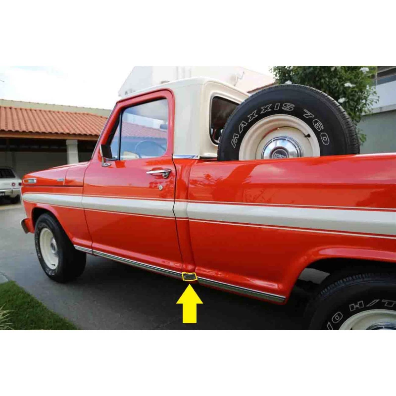 Friso Canto Cabine F-100 F-1000 1972 A 85 Original Novo - Par