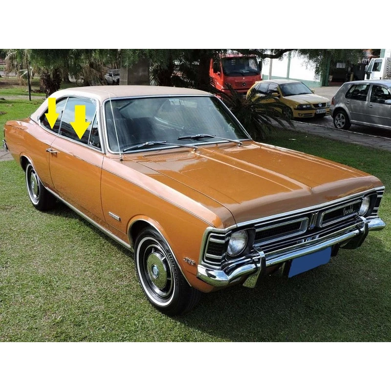 Friso da Pestana Externa Porta Opala Coupe 1968 a 1988 - Jogo