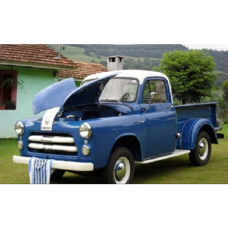 Friso Filete Grade Pick Up Dodge Desoto Fargo 1954 a 1956 Branco - Par