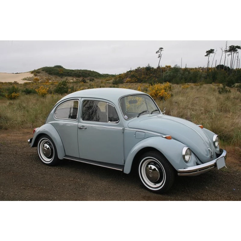 Friso Lateral + Capô Fusca após 1970 Estreito com 50 Grampos - Jogo