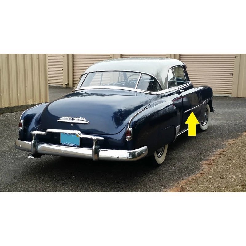 Friso Lateral Porta Bel Air 2 Portas 1951 1952 Chevrolet Passeio Original Usado