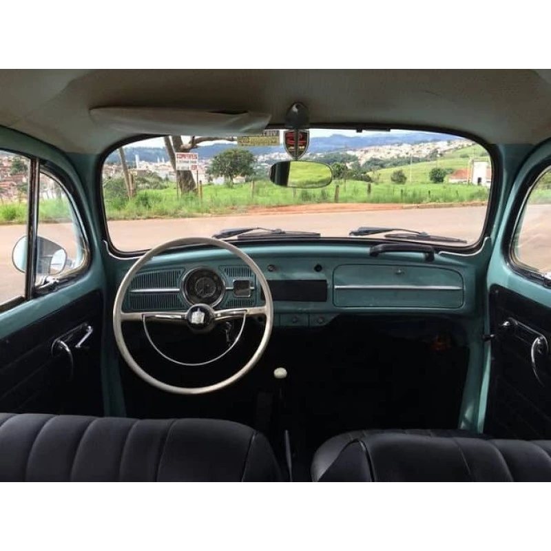 Volante Cálice Fusca Até 73 Estria Grossa Restaurado Marfim