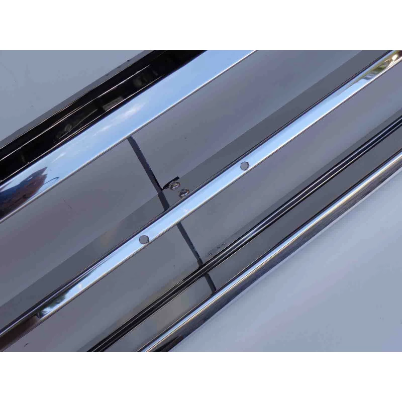 Grade Dianteira Veraneio D-60 C-60 1971 a 1978 Inox Sem Emblema