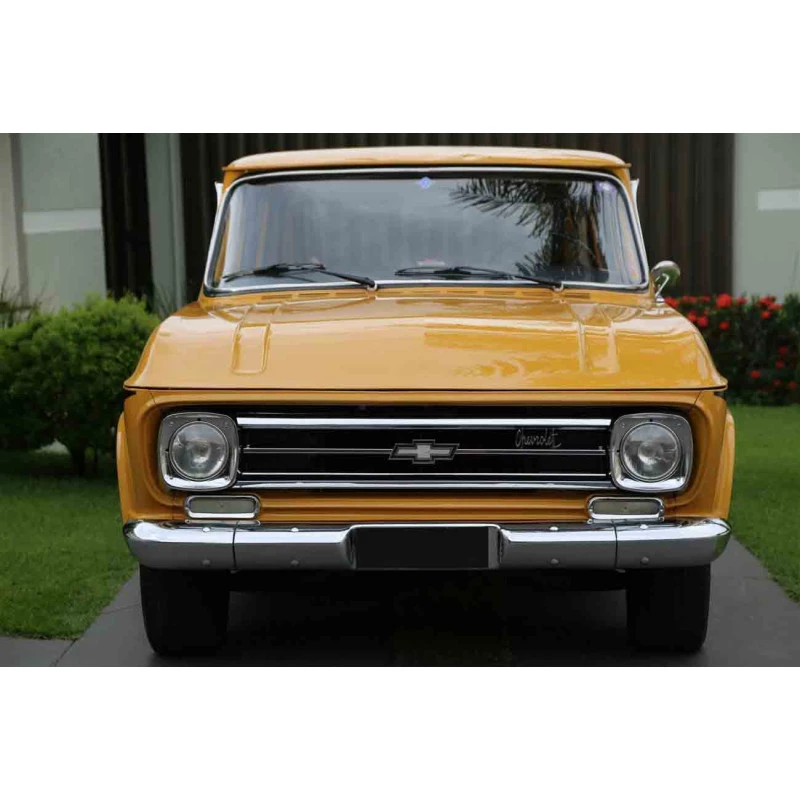 Grade Dianteira Veraneio D-60 C-60 1971 a 1978 Inox Sem Emblema
