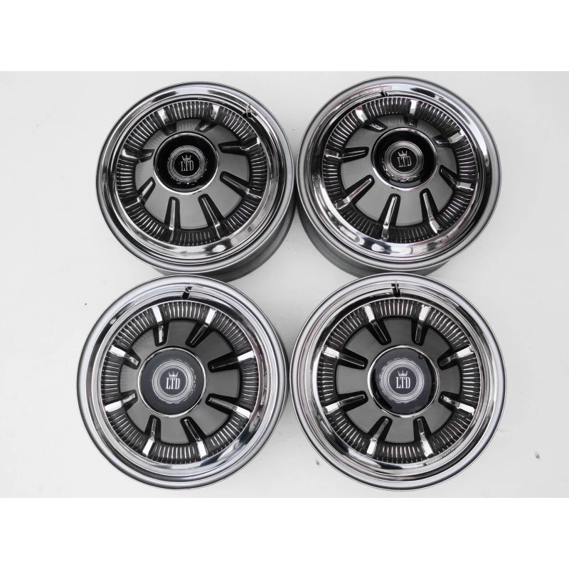 Roda Com Calota Ford LTD 69 à 70 Aro 15 Tala 5 Original Usada Jogo