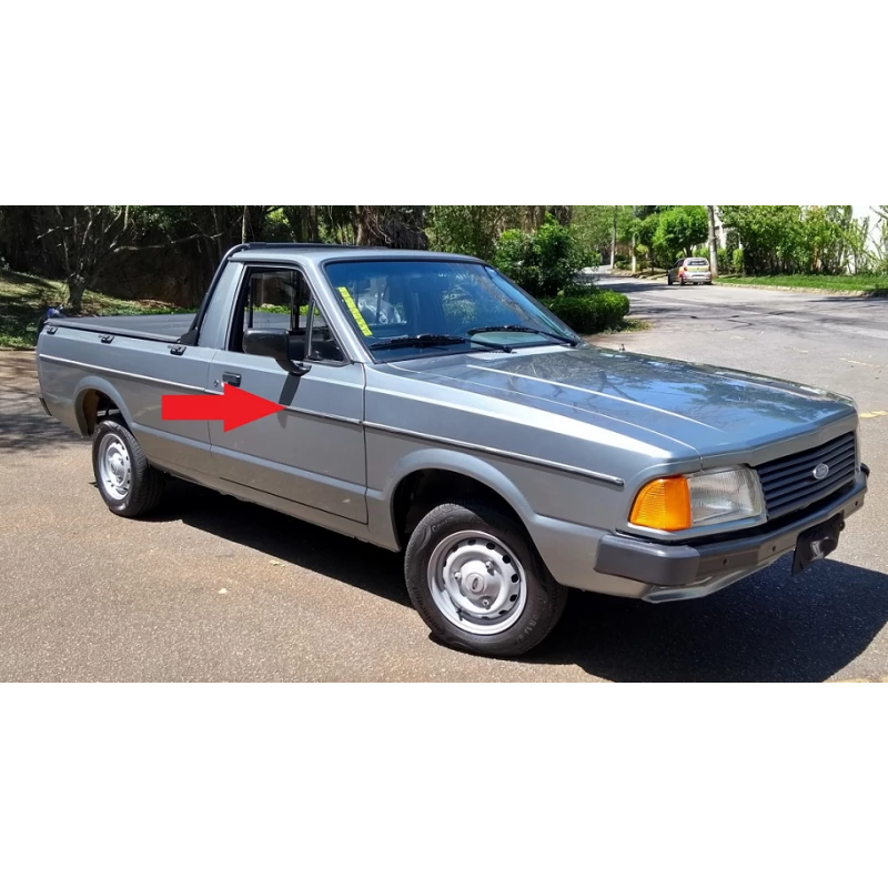 Friso Lateral Ford Pampa Todos os Anos De Colar 6 Peças Jogo
